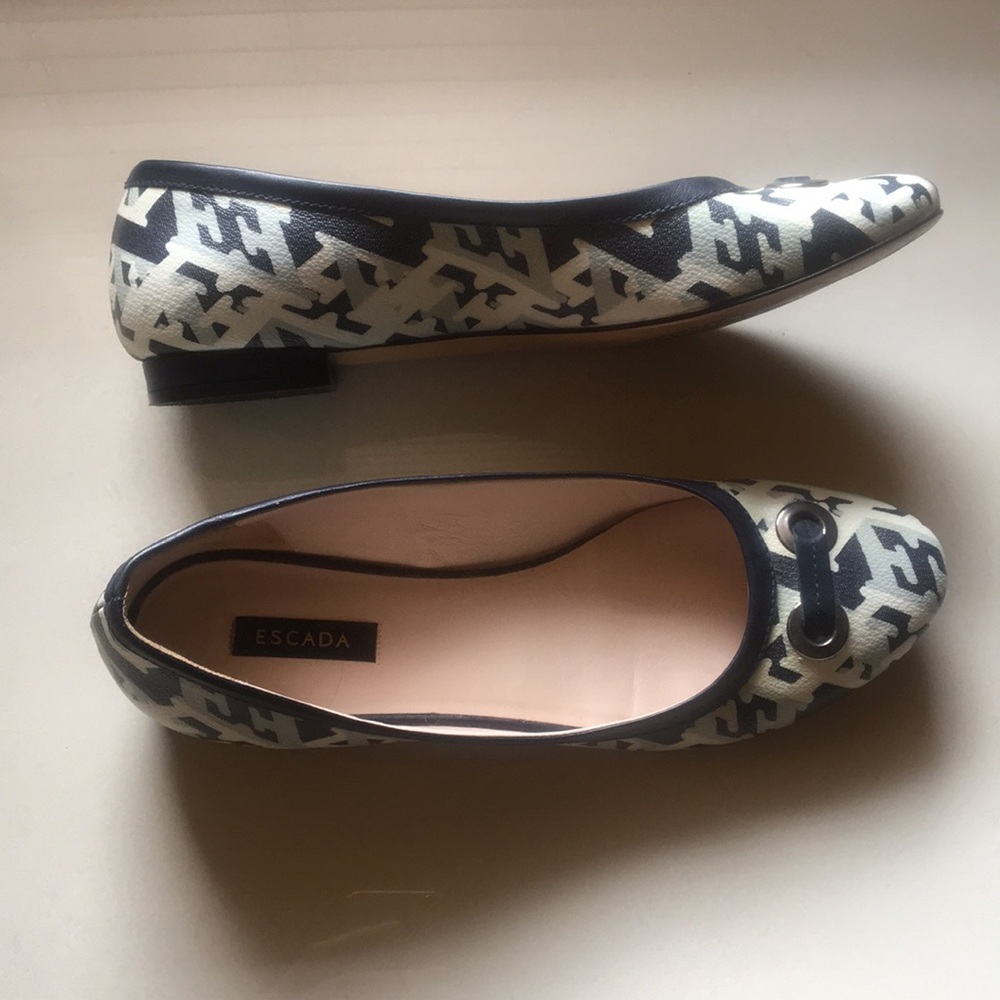 Escada Patterned Flats - image 3